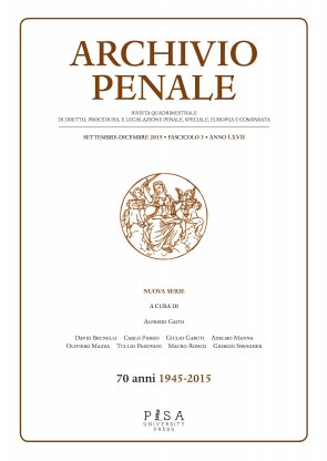 Archivio Penale 3/2015