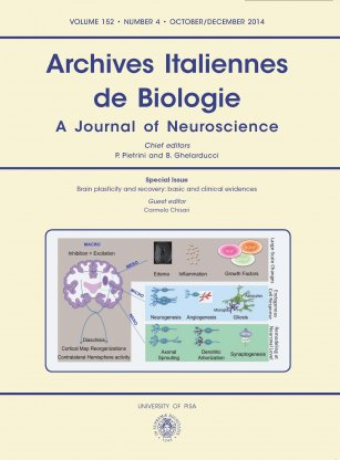 ARCHIVES ITALIENNES DE BIOLOGIE N. 4 2014