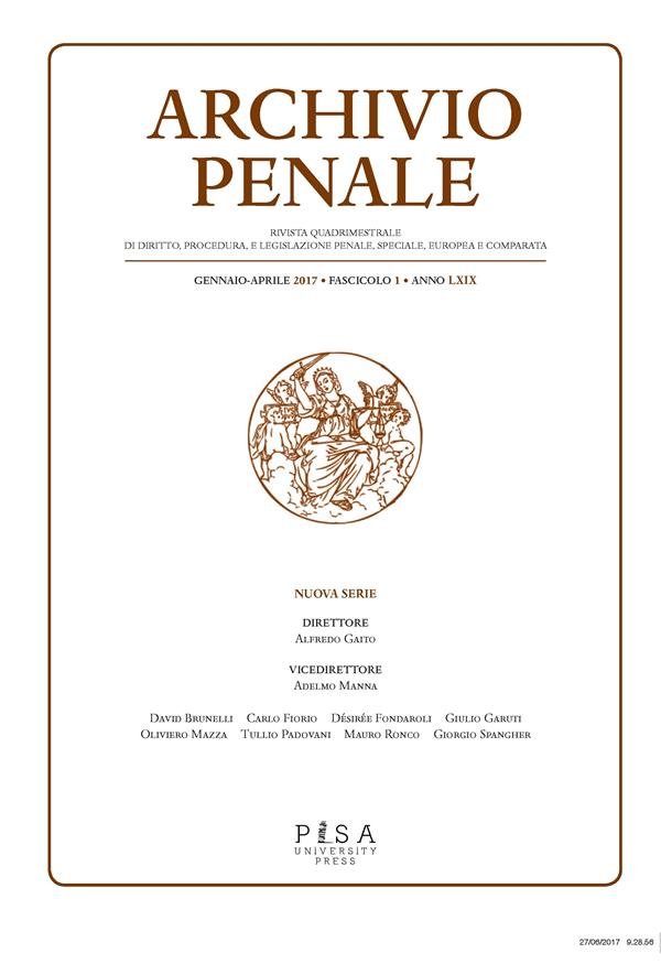 Archivio Penale 1/2017