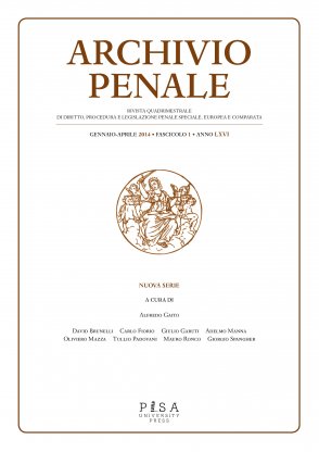 Archivio Penale 1/2014