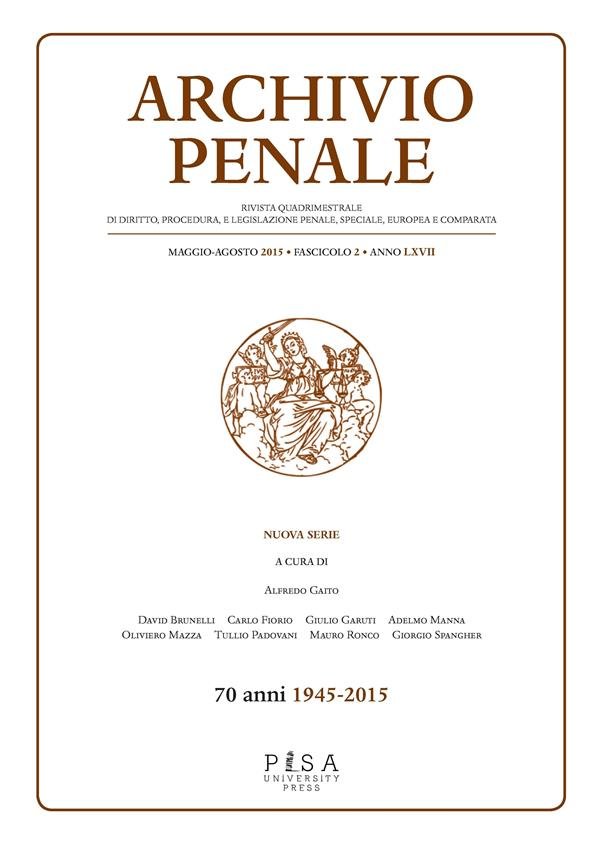 Archivio Penale 2/2015