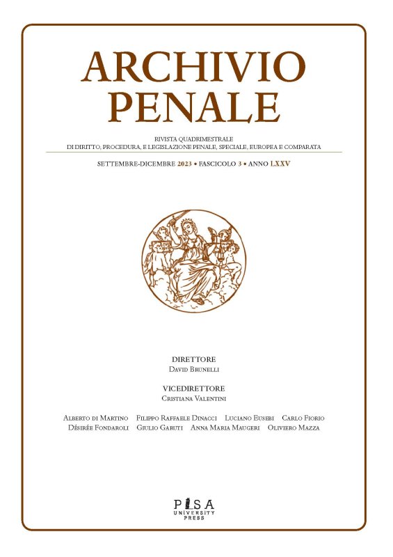 Archivio Penale 3/2023