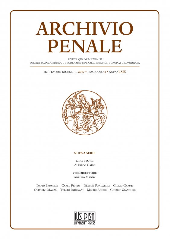 Archivio Penale 3/2017