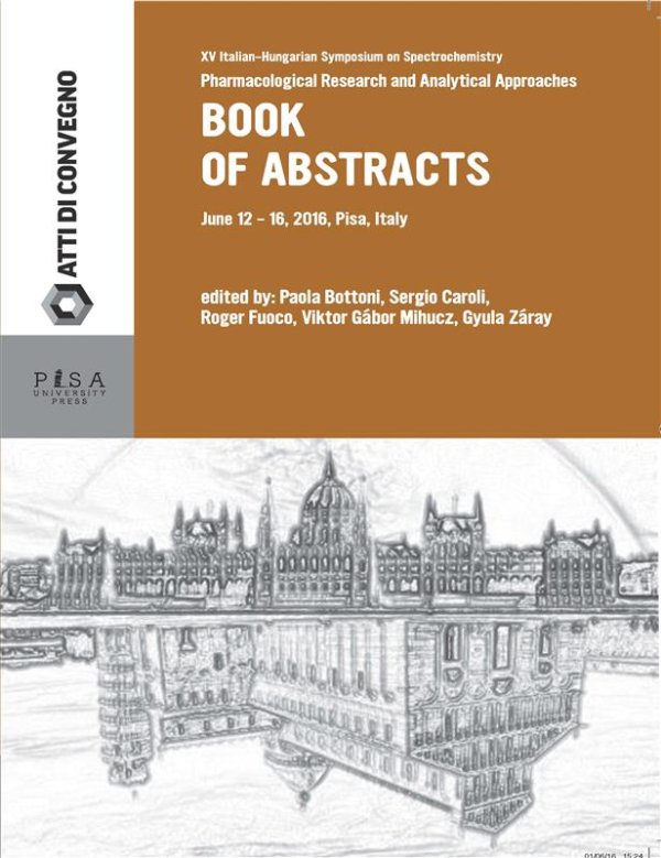 Book of abstracts XV italian-Hungarian Symposium on spectrochemistry