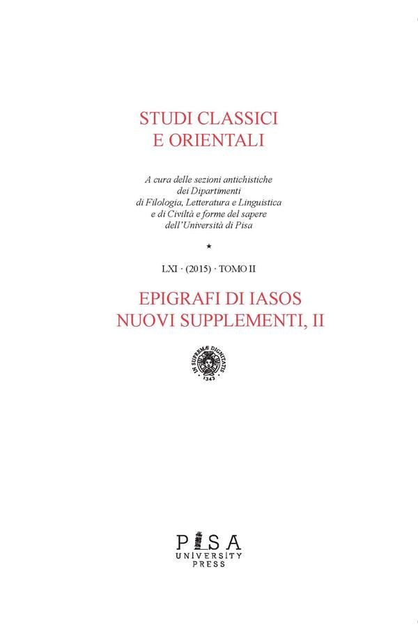 Epigrafi di IASOS