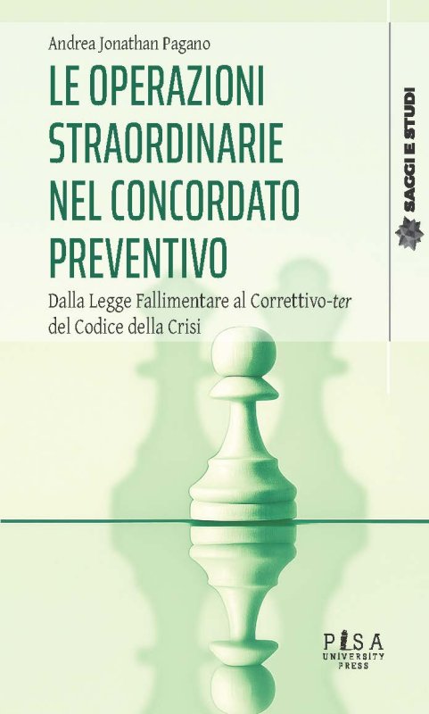 Le operazioni straordinarie nel concordato preventivo