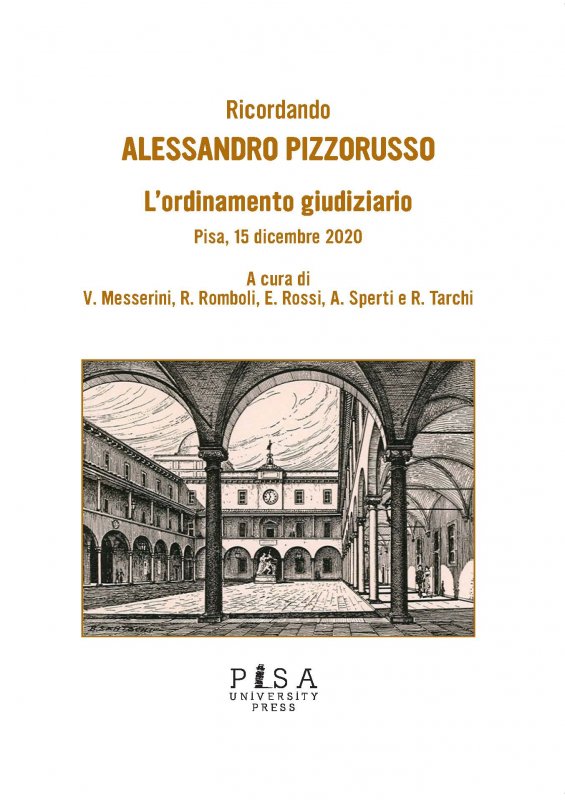 L'ordinamento giudiziario - Pisa, 15 dicembre 2020