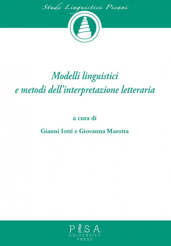 Modelli Linguistici e metodi dell'interpretazione letteraria