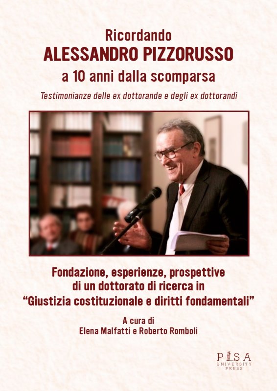 Ricordando Alessandro Pizzorusso a 10 anni dalla scomparsa