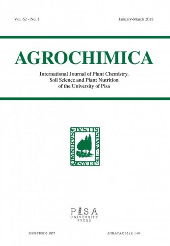 AGROCHIMICA 1 2018 - AGROCHIMICAInternational Journal of Plant Chemistry,Soil Science and Plant Nutritionof the University of Pisa