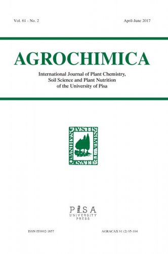 AGROCHIMICA 2 2017 - International Journal of Plant Chemistry, Soil Science and Plant Nutrition of the University of Pisa
