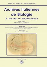 Archives Italiennes de Biologie n.2-3 2012 - A Journal of Neuroscience