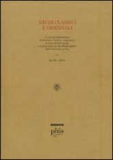 Studi classici e orientali (2002) - Vol. 48