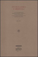 Studi classici e orientali (2007) - Vol. 53
