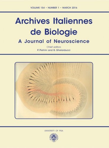 ARCHIVES ITALIENNES DE BIOLOGIE - VOL. 154 N. 1 2016