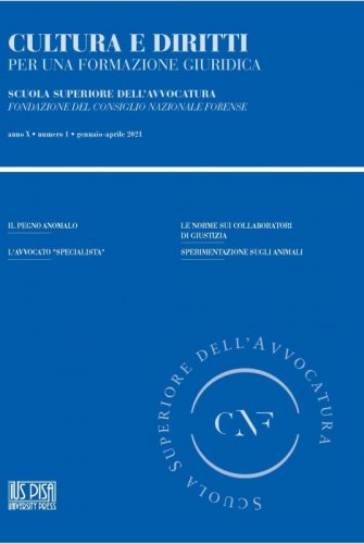 Cultura e Diritti 1/2021 - Per una formazione giuridica