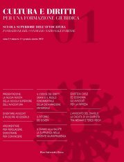 Cultura e Diritti 1/2012 - Per una formazione giuridica.