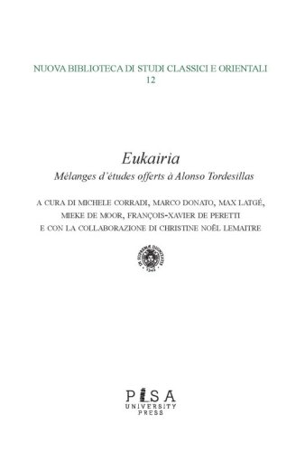 Eukairia - M&eacute;langes d&rsquo;&eacute;tudes offerts &agrave; Alonso Tordesillas