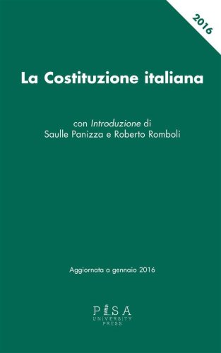 La Costituzione italiana - aggiornata a gennaio 2016