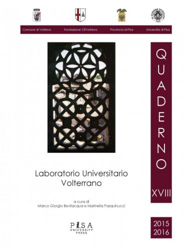 Laboratorio Universitario Volterrano - QUADERNO XVIII, 2015 - 16