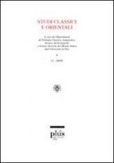 Studi classici e orientali (2005) - Vol. 51