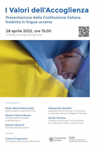 I Valori dell’Accoglienza. Presentazione della Costituzione italiana tradotta in lingua ucraina - 28 aprile 2022