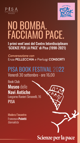"No bomba. Facciamo la pace" al Pisa Book Festival  - Venerdì 30 settembre ore 16