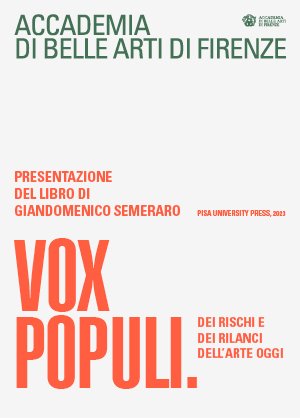 Presentazione a Firenze del volume "Vox Populi" di Giandomenico Semeraro